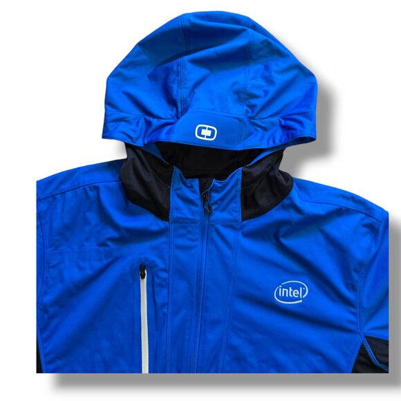 OGIO ENDURANCE Pivot Soft Shell Jacket Blue Size XXL INTEL Employee Logo - Picture 5 of 8